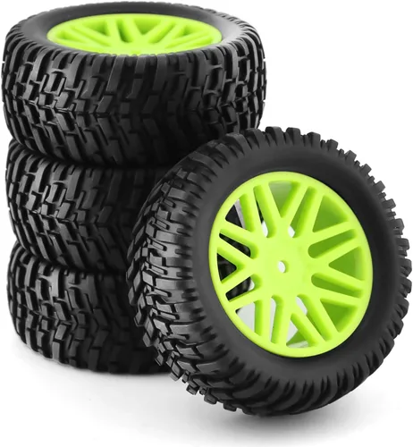 Miniatura 11 de 1/10 RC Off Road Neumáticos y ruedas 0.472 in Hex Rubber Short Course Truck Neumáticos con inserto de espuma para coche Buggy escala 1:10 ARRMA