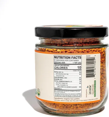 Miniatura 2 de Polen de abejas – 100% orgánico greenbow USDA Certificado Orgánico, Puro, y Natural Abeja Polen – Super alimento repleto de Proteínas, vitaminas