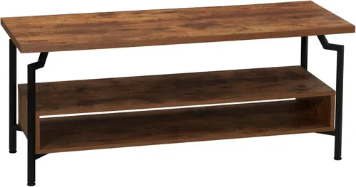 Miniatura 14 de Household Essentials Mesa de centro rectangular de hierro negro y oro