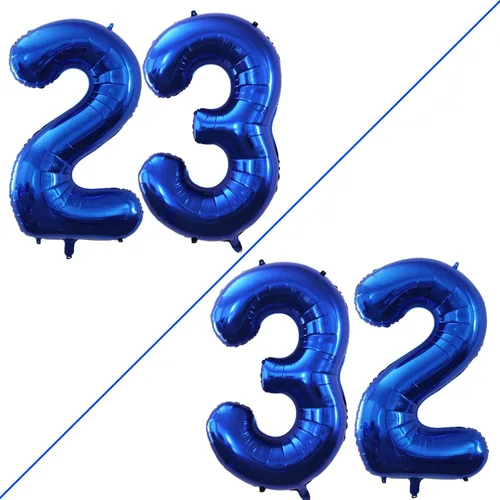Miniatura 287 de Goer, conjunto de globos de papel aluminio para decoraciones de cumpleaños, globos de las letras de feliz cumpleaños y de números Oro