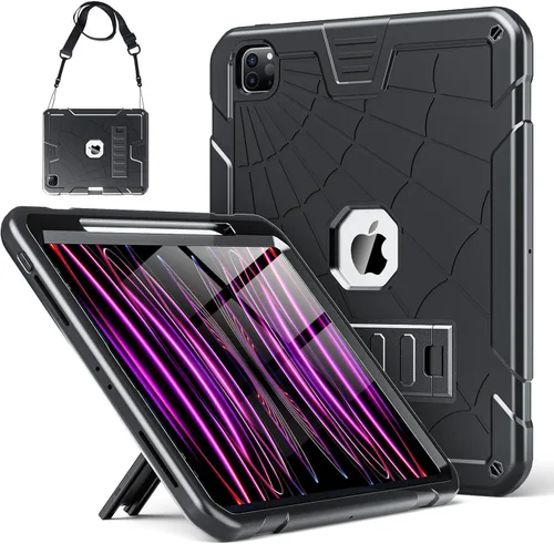 Miniatura 10 de TSQQST Funda para iPad Pro de 11 pulgadas Funda M4 5ª generación 2024, iPad Pro 11 Funda con soporte para lápiz + soporte, funda protectora