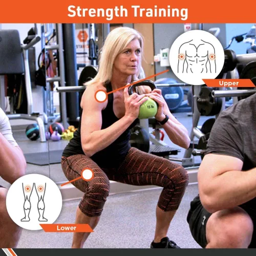 Miniatura 3 de Body Sport Pesas rusas de hierro con revestimiento de vinilo – Pesa rusa para levantamiento de pesas – Pesa rusa de entrenamiento de fuerza