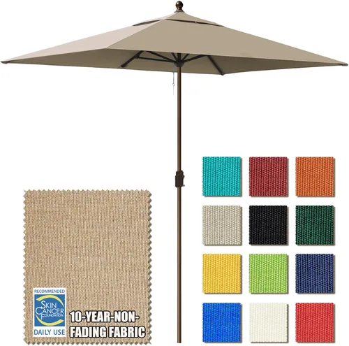 Miniatura 28 de EliteShade USA Sombrilla de Mercado de 9 Pies con Garantía de 10 Años Sin Decoloración, Sombrilla de Patio, Sombrilla de Mesa para Exteriores