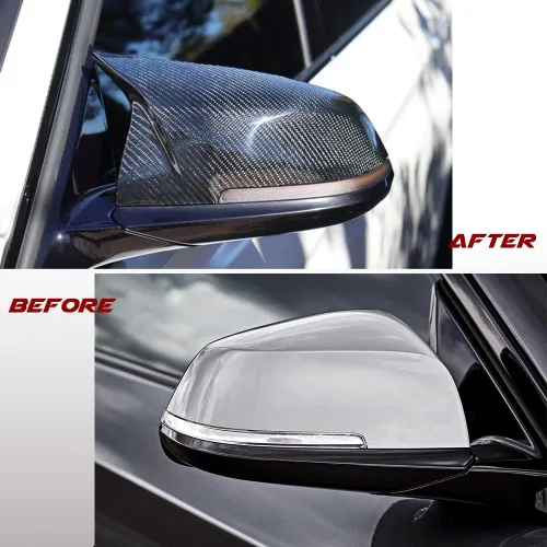 Miniatura 4 de Tapas de espejo de fibra de carbono para BMW F30 F20 F22 F23 F31 F32 F33 F36 F87 M2 X1 E84 puerta lateral retrovisor tapa accesorios reemplazo