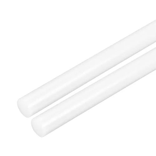 Miniatura 24 de uxcell Varilla redonda de plástico de 1/2 pulgada de diámetro y 20 pulgadas de longitud, varillas de polioximetileno, barras redondas de plástico