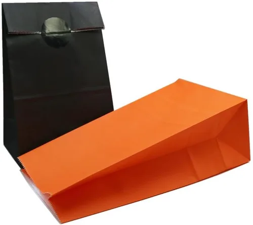 Miniatura 2 de MORANTI Bolsas de regalo pequeñas marrones de 5.1 x 3.1 x 9.4 pulgadas para actividades navideñas, cumpleaños, boda, fiesta (marrón, 24 unidades)