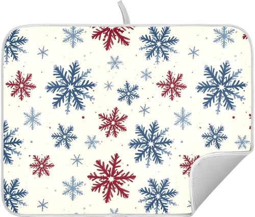 Miniatura 38 de Tapete de secado de platos de hojas de otoño y girasol, almohadilla absorbente de secado rápido, protector para encimera de cocina, 16 x 18 pulgadas