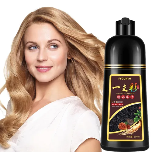 Miniatura 9 de Yocisku Champú de tinte para cabello negro 3 en 1 para hombres y mujeres, color de cabello para cobertura del 100% de las canas, champú para canas
