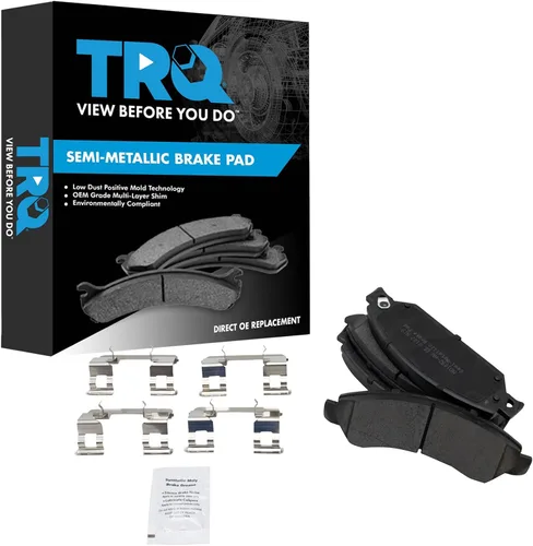Miniatura 171 de TRQ Pastillas de freno delanteras semi metálicas compatibles con Ford Expedition 2018-2021 F-150 2018-2020 Lincoln Navigator 2018-2022