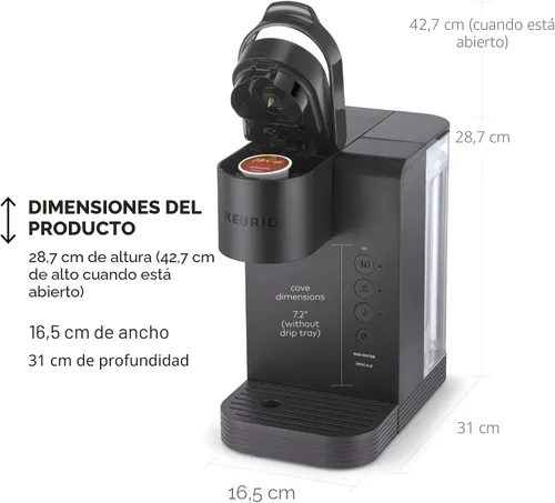 Miniatura 4 de Keurig K-Express Essentials - Cafetera K-Cup de una sola porción gris mate