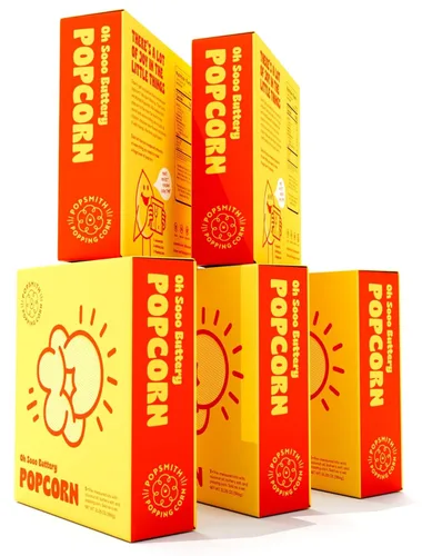 Miniatura 11 de Popsmith Oh Sooo Buttery - Kits de palomitas de maíz premedidos - Paquete de 15 kits de palomitas de maíz mantecosas de 4 onzas con aceite de coco