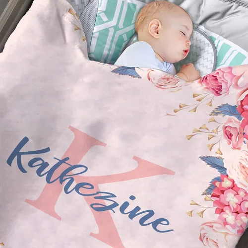 Miniatura 8 de Magimagine Mantas de bebé personalizadas, manta de bebé personalizada – Manta de bebé con nombre para niños, el mejor regalo para bebé, luna recién
