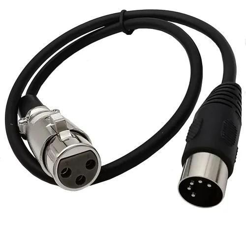 Miniatura 2 de Seadream MIDI 5 pines DIN macho a XLR 3 pines hembra cable (1.64 pies)