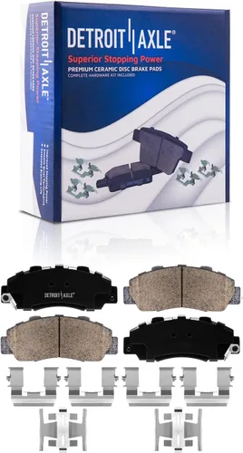 Miniatura 102 de Detroit Axle - Pastillas de Freno Delantero para Nissan Altima Maxima Sentra 350Z Cube Juke Versa INFINITI G20 G35 I30 I35 Suzuki SX4, Pastillas