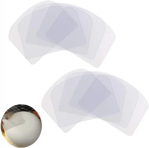 10 piezas de raspador de crema transparente para tartas, glaseado, de plástico, flexible, para pastelería, decoración de pasteles, cocina,