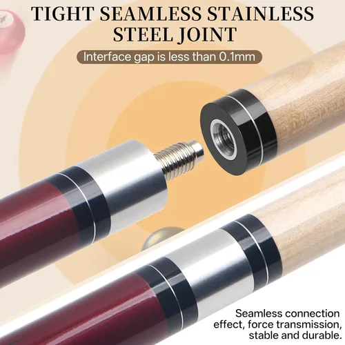 Miniatura 4 de Kmise Pool Cue Stick Set,4 Colors Canadian Maple Cue,Pool Sticks for Adults,Tacos de Billar 18 19 20 21oz for Beginner
