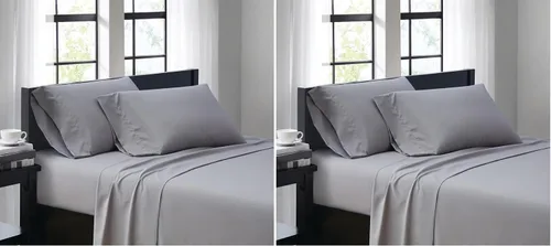 Miniatura 24 de TRULY SOFT Everyday - Juego de sábanas de poliéster turquesa de 4 piezas, tamaño matrimonial, color sólido, ropa de cama para adultos, certificado