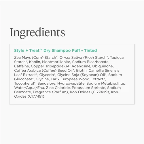 Miniatura 13 de Briogeo Style + Treat Dry Shampoo Puff Non-Aerosol & Talc-Free Root Refresh & Oil Absorption Volumizing Powder Vegan & Cruelty-Free 0.5 oz
