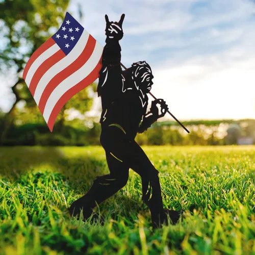 Miniatura 10 de TT & MM Bigfoot - Juego de 2 estacas de metal para decoración de patio, regalo de Sasquatch de pies grandes para hombres y mujeres, estatuas