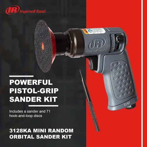 Miniatura 2 de Ingersoll Rand 3128KA Mini Kit de lijadora orbital aleatoria