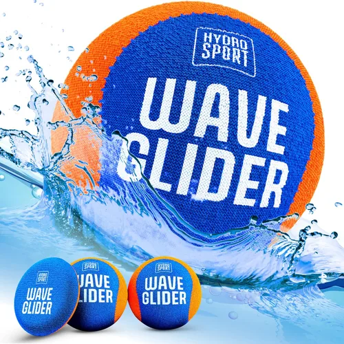 Miniatura 9 de HydroSport Pelota de agua para saltar – Pelota de billar – Juguetes de playa para niños de 8 a 12 años – Saltar lago, Skee, Fly Juego de natación