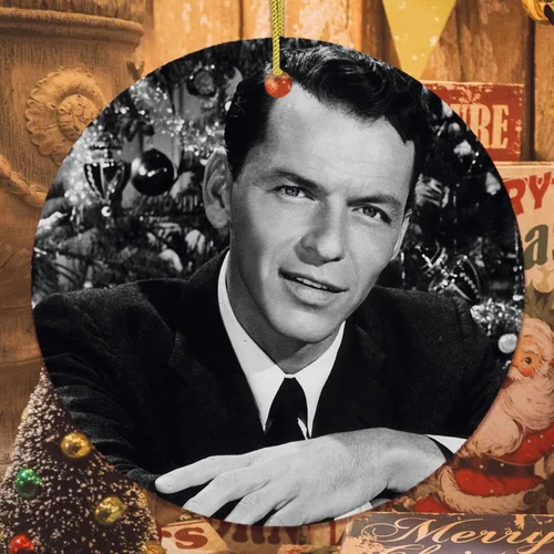 Miniatura 7 de Adornos navideños de moda con temática de cultura pop, películas y música - Huele a espíritu navideño Rock and Roll Adorno (Estrella)