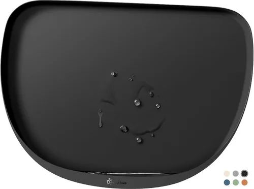 Miniatura 12 de DownyPaws Tapetes de Comida para Gatos para Pisos Impermeables, Tapete de Alimentación para Mascotas de Silicona Libre de BPA, Tapete Antideslizante