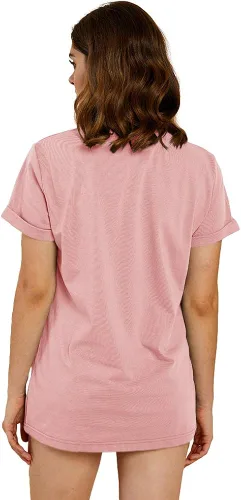 Miniatura 4 de Cicy Bell Camisetas de verano con estampado de corazón para mujer, estilo casual, manga corta, cuello redondo