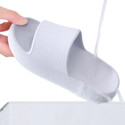 Miniatura 7 de FJPTREN Zapatos de nube para niños y niñas, sandalias acolchadas antideslizantes, zapatos de ducha ligeros, plataforma para niños, suela gruesa