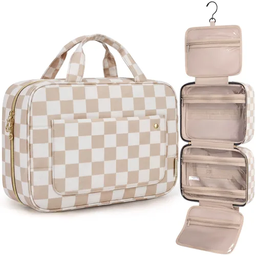 Miniatura 10 de Bolsa de viaje con gancho para colgar, resistente al agua, organizador de cosméticos, bolsa de viaje para accesorios, champú, contenedor