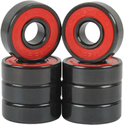 Amphetamine Rodamientos de velocidad para patineta – Juego de 8 – Elige entre cerámica, acero inoxidable, Abec 5, 7 – Se adapta a todas las ruedas