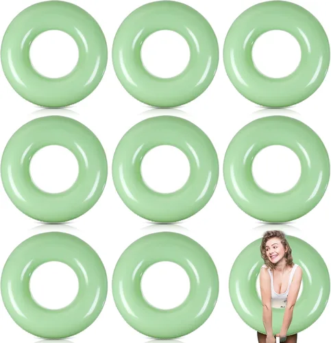 Miniatura 16 de Gemscream Flotador inflable grande de piscina de 36 pulgadas, flotadores de piscina para adultos, tubo inflable para vacaciones de verano, playa