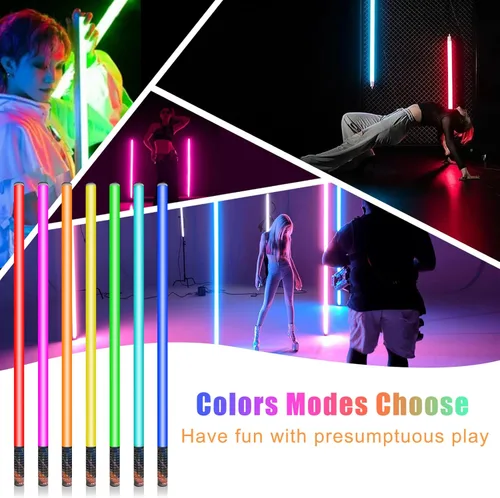 Miniatura 3 de Luz de video LED portátil Mood1 para fotografía, regulable y memoria, batería integrada de 2000 mAh, lámpara de foto RGB de 4 pies para YouTube
