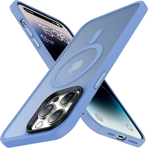 Miniatura 11 de Meifigno Magic Mag Series - Funda para iPhone 13 Pro, protección de grado militar y compatible con MagSafe, parte trasera mate translúcida