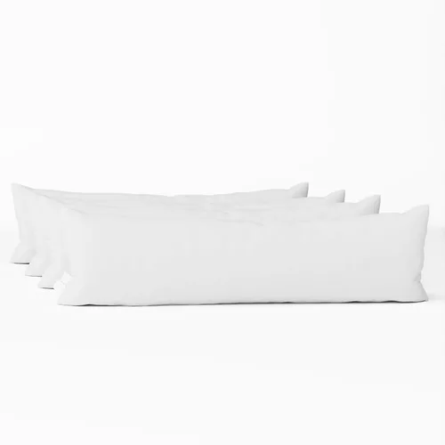 Miniatura 14 de Looms and Linens - Juego de 4 almohadas lumbares de 12 x 16 pulgadas con relleno alternativo de plumón, almohada hecha en Estados Unidos