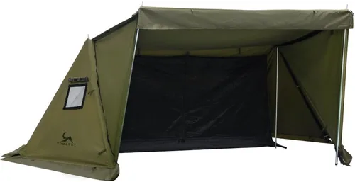 Miniatura 8 de TOMOUNT Tienda de campaña Bivy Refugio de lona para acampar para dos personas