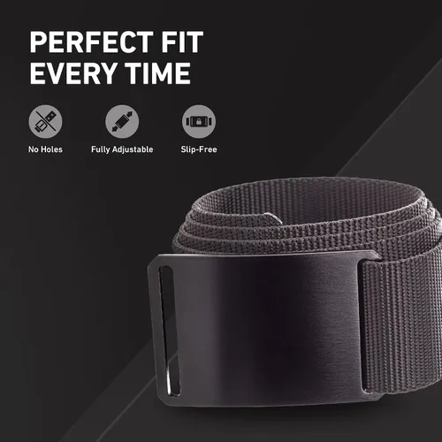 Miniatura 11 de GRIP6 Cinturón táctico – Sin agujero, cinturones de nailon para hombres y mujeres – Fabricado en los Estados Unidos (Ninja)