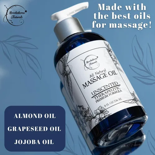 Miniatura 4 de Aceite de masaje para terapia de masaje Kit de masaje con aceite de masaje sin perfume y aceite de lavanda para masaje de cuerpo completo