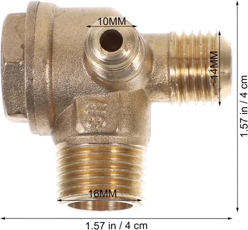 Miniatura 3 de Uonlytech Compresor de aire Válvula de retención Tanque Kit de válvula de retención Accesorio para compresor de aire Piezas de compresor de aire