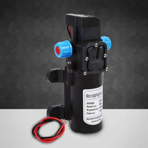 Miniatura 9 de Bomba autocebante de agua, bomba de microdiafragma de alta presión de 12 V 60 W, bomba de rociador autocebante de 116 PSI para caravana, camping