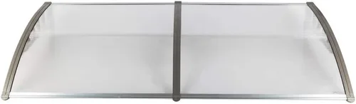 Miniatura 12 de Toldo para ventana, toldo para puerta, aplicación doméstica, cubierta de lluvia para puerta y ventana, aleros (39.4 x 39.7 pulgadas, soporte gris)