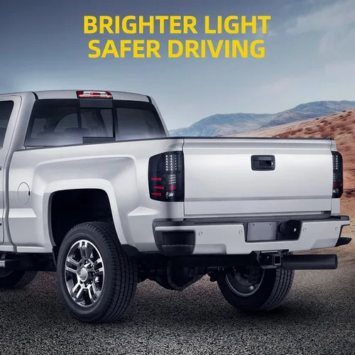 Miniatura 6 de DWVO Conjunto de luz trasera LED compatible con Chevy Silverado 1500/07-10 Silverado 2500 HD y 3500 HD