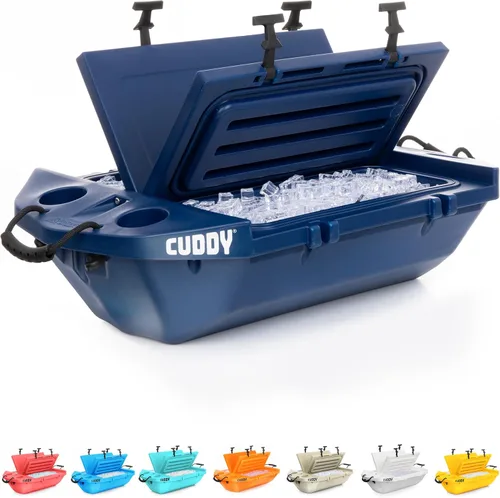 Miniatura 11 de CUDDY - Enfriador flotante y recipiente de almacenamiento en seco para tierra y agua, 40 cuartos de galón, ideal para río, playa, kayak, piscina