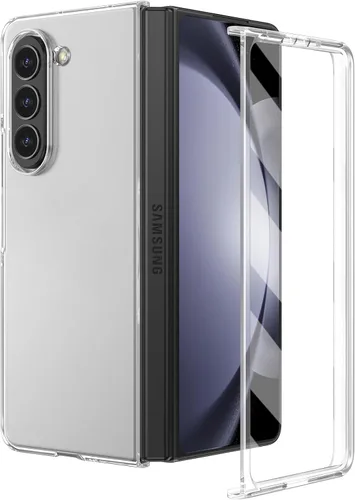 Miniatura 13 de Ruky Funda para Samsung Galaxy Z Fold 5, cubierta de cuerpo completo con protector de pantalla integrado, soporte de carga inalámbrica de PC duro