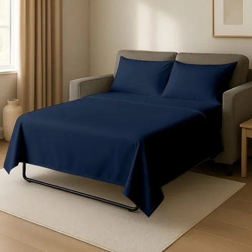 Miniatura 8 de Cottingon Sábanas individuales de 4 piezas para sofá cama individual, sábanas de sofá 100% microfibra cepillada, se adapta fácilmente a colchones