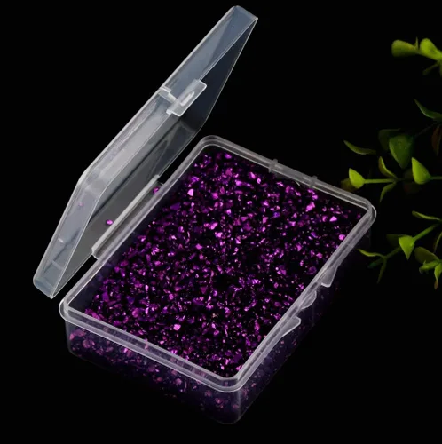 Miniatura 3 de Brillantinas metálicas irregulares de vidrio triturado, espolvorea con purpurina gruesa, dorado, 3.53 oz, 5/64 – 5/32 pulgadas, para manualidades
