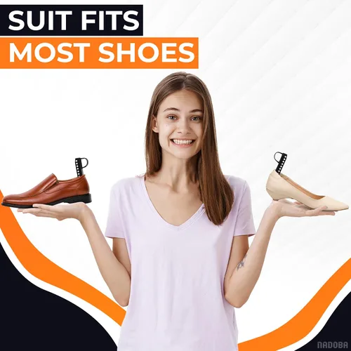Miniatura 5 de NADOBA 5 pares de árboles de zapatos de plástico I árboles de zapatos de longitud ajustable para hombres I zapatos y botas árboles I hombres zapatos