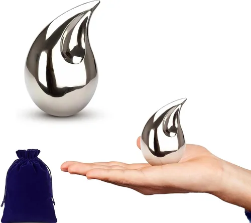 Miniatura 9 de Urnas en forma de lágrima para cenizas humanas de adultos, tamaño estándar grande, urnas conmemorativas funerarias, urnas de cremación hechas a