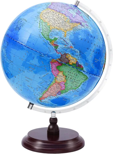 Miniatura 8 de Globo mundial para aprendizaje de niños, globo de tierra giratorio interactivo de 8 pulgadas para niños con soporte, globos del mundo