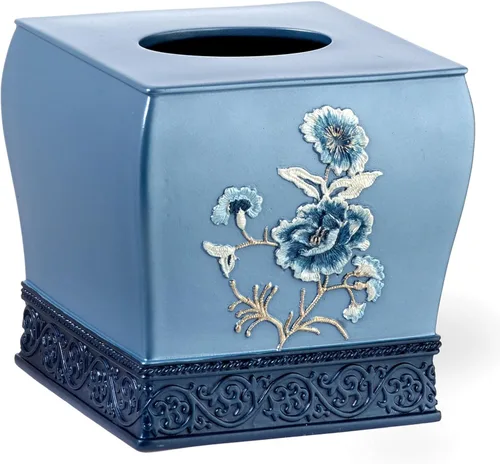 Miniatura 2 de Popular Bath Dublin Rose Collection - Caja de pañuelos beige